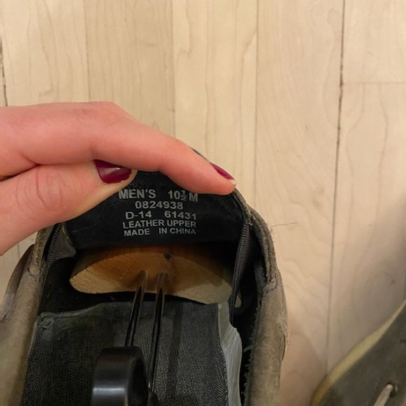 Men's Blue Gray Sperry's - Picture 4 of 5